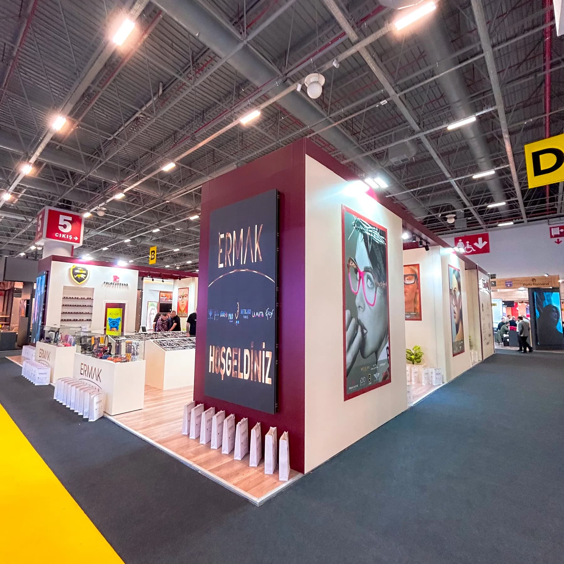 Exhibition design reference from the Studio MXM Istanbul project archive — ermak exterior